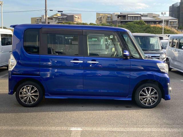 タントカスタムＸ　トップエディションＳＡII　ナビ　バックカメラスマートアシストＩＩ　社外ナビ　バックカメラ　フルセグチューナー　ブルートゥース対応　プッシュボタンエンジンスタート　助手席側リヤパワースライドドア　ＬＥＤヘッドライト　オートエアコン　オートライト（京都府）の中古車