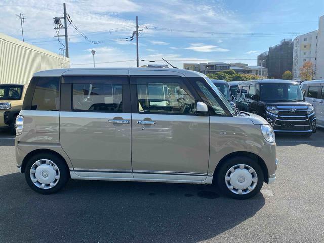 ムーヴキャンバスＧメイクアップ　ＳＡIII　パノラマモニターダイハツ認定中古車　予防安全機能スマートアシスト搭載　アイドリングストップ　パノラマモニター　両側パワースライドドア　シートリフター　フォグランプ　ナビゲーションセキュリティアラーム　キーフリーキー（京都府）の中古車