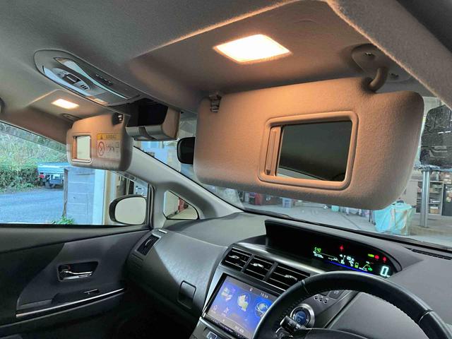 プリウスアルファS チューン ブラックナビ バックカメラ ETC キーフリー ハイブリッド オートエアコン オートライト プッシュボタンスタート デュアルエアバッグ ABS 安全ボディ バイザーマット付 電動格納ドアミラー(京都府)の中古車