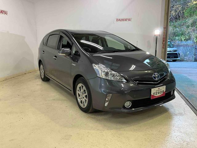 プリウスアルファS チューン ブラックナビ バックカメラ ETC キーフリー ハイブリッド オートエアコン オートライト プッシュボタンスタート デュアルエアバッグ ABS 安全ボディ バイザーマット付 電動格納ドアミラー(京都府)の中古車