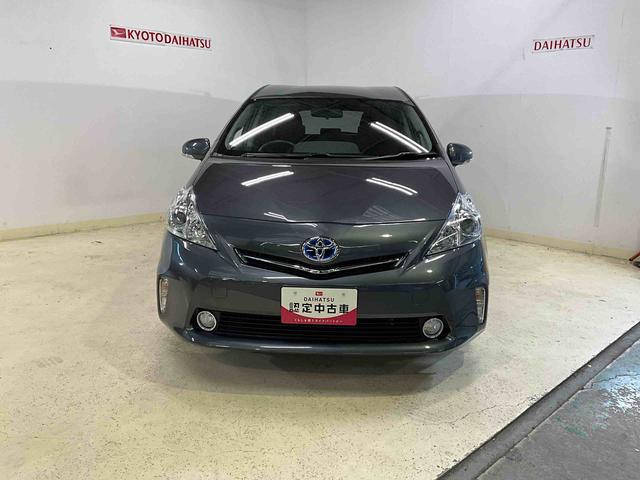 プリウスアルファS チューン ブラックナビ バックカメラ ETC キーフリー ハイブリッド オートエアコン オートライト プッシュボタンスタート デュアルエアバッグ ABS 安全ボディ バイザーマット付 電動格納ドアミラー(京都府)の中古車