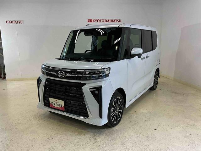 タントカスタムＲＳ　ターボ　４ＷＤ　クルーズコントロール　ＥＴＣカスタムＲＳ　ターボ　４ＷＤ　クルーズコントロール　ＥＴＣ　届出済未使用車　バックカメラ　前席シートヒーター　ＬＥＤヘッドランプ　スマートキー２個　スマアシ　衝突回避支援システム　純正アルミ（京都府）の中古車