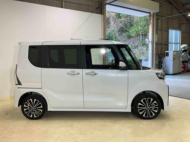 タントカスタムＲＳ　ターボ　４ＷＤ　クルーズコントロール　ＥＴＣカスタムＲＳ　ターボ　４ＷＤ　クルーズコントロール　ＥＴＣ　届出済未使用車　バックカメラ　前席シートヒーター　ＬＥＤヘッドランプ　スマートキー２個　スマアシ　衝突回避支援システム　純正アルミ（京都府）の中古車