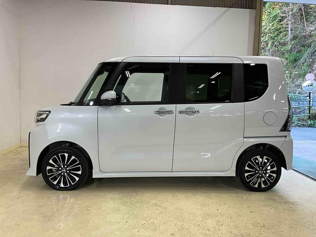 タントカスタムＲＳ　ターボ　４ＷＤ　クルーズコントロール　ＥＴＣカスタムＲＳ　ターボ　４ＷＤ　クルーズコントロール　ＥＴＣ　届出済未使用車　バックカメラ　前席シートヒーター　ＬＥＤヘッドランプ　スマートキー２個　スマアシ　衝突回避支援システム　純正アルミ（京都府）の中古車