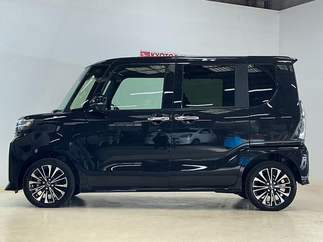 タントカスタムRS 届出済み未使用車 ターボ 4WD ETC届出済み未使用車 ターボ 4WD ETC バックカメラ 両側電動スライドドア アダプティブクルーズコントロール 前席シートヒーター 前後コーナーセンサー オートマチックハイビーム 電子パーキング(京都府)の中古車