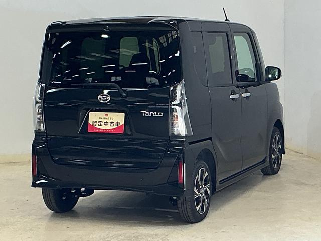 タントカスタムＸ　届出済み未使用車　バックカメラ　ＥＴＣ　クルコン届出済み未使用車　ＥＴＣ　バックカメラ　両側電動スライドドア　コーナーセンサー　前席シートヒーター　アダプティブクルーズコントロール　電子パーキング　オートブレーキホールド　オートマチックハイビーム（京都府）の中古車