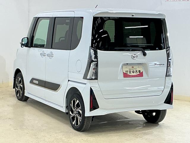 タントカスタムX デモカー 全方位カメラ 両側電動スライドドアデモカー パノラマモニター 両側電動スライドドア 前席シートヒーター 前後コーナーセンサー 14インチ純正アルミホイール オートマチックハイビーム オートブレーキホールド付き電子パーキング スペアキー(京都府)の中古車