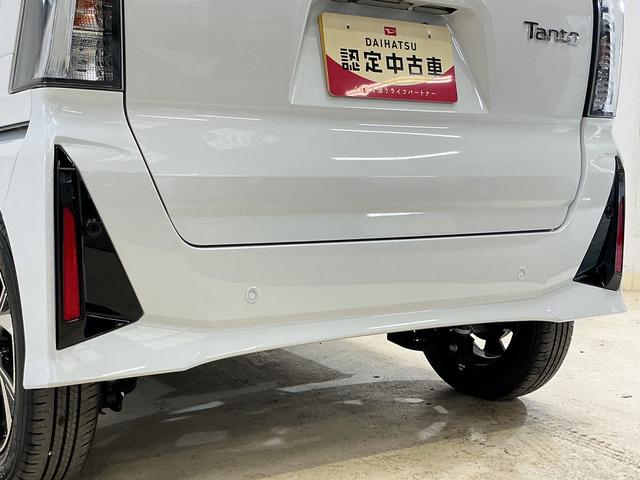 タントカスタムＸ　届出済み未使用車　バックカメラ　両側電動スライド届出済み未使用車　バックカメラ　両側電動スライドドア　シートヒーター　前後コーナーセンサー　電子パーキング　オートブレーキホールド　オートマチックハイビーム　１４インチ純正アルミ　プッシュスタート（京都府）の中古車