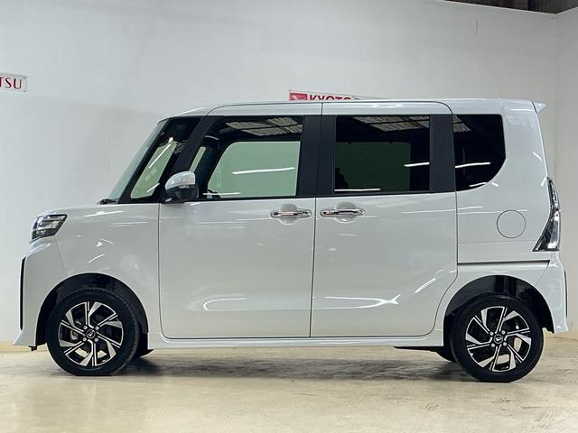 タントカスタムＸ　届出済み未使用車　４ＷＤ　バックカメラ届出済み未使用車　４ＷＤ　バックカメラ　両側電動スライドドア　前後コーナーセンサー　前席シートヒーター　電子パーキング　オートマチックハイビーム　オートブレーキホールド　１４インチ純正アルミホイール（京都府）の中古車