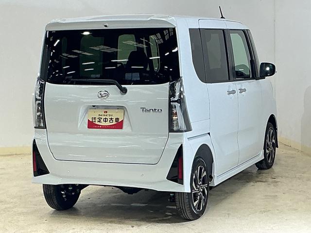 タントカスタムＸ　届出済み未使用車　４ＷＤ　バックカメラ届出済み未使用車　４ＷＤ　バックカメラ　両側電動スライドドア　前後コーナーセンサー　前席シートヒーター　電子パーキング　オートマチックハイビーム　オートブレーキホールド　１４インチ純正アルミホイール（京都府）の中古車