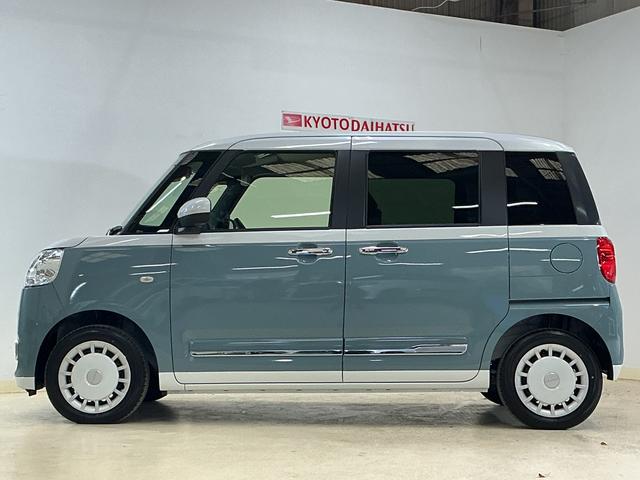 ムーヴキャンバスストライプスＧ　届出済み未使用車　両側電動スライドドア届出済み未使用車　バックカメラ　両側電動スライドドア　前席シートヒーター　前後コーナーセンサー　電子パーキング　オートブレーキホールド　オートマチックハイビーム　ホッとカップホルダー　ＵＳＢ（京都府）の中古車