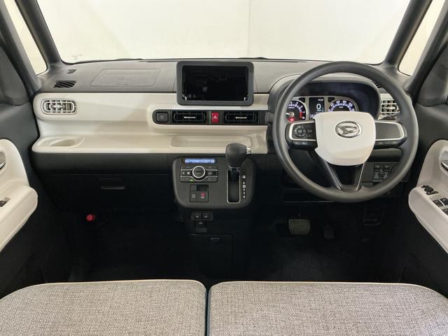 ムーヴキャンバスストライプスＧ　届出済み未使用車　４ＷＤ　バックカメラ届出済み未使用車　４ＷＤ　バックカメラ　両側電動スライドドア　前後コーナーセンサー　前席シートヒーター　電子パーキング　オートブレーキホールド　オートマチックハイビーム　ホッとカップホルダー　ＵＳＢ（京都府）の中古車