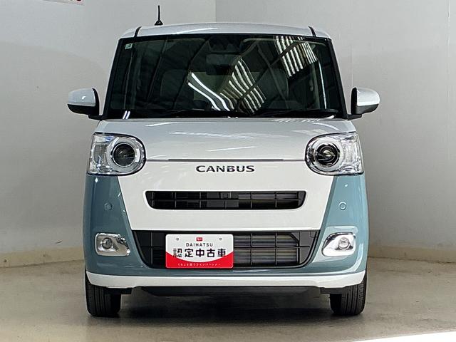 ムーヴキャンバスストライプスＧ　届出済み未使用車　４ＷＤ　バックカメラ届出済み未使用車　４ＷＤ　バックカメラ　両側電動スライドドア　前後コーナーセンサー　前席シートヒーター　電子パーキング　オートブレーキホールド　オートマチックハイビーム　ホッとカップホルダー　ＵＳＢ（京都府）の中古車