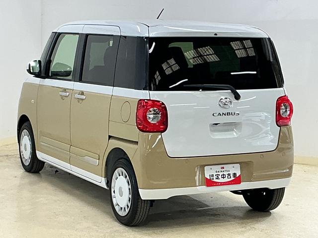 ムーヴキャンバスストライプスＧ　届出済未使用車　スマートアシスト届出済未使用車　スマートアシスト　バックカメラ　両側リヤパワースライドドア　プッシュボタンエンジンスタート　ＬＥＤヘッドライト　コーナーセンサー　オートエアコン　オートライト　シートヒーター　ＡＢＳ（京都府）の中古車