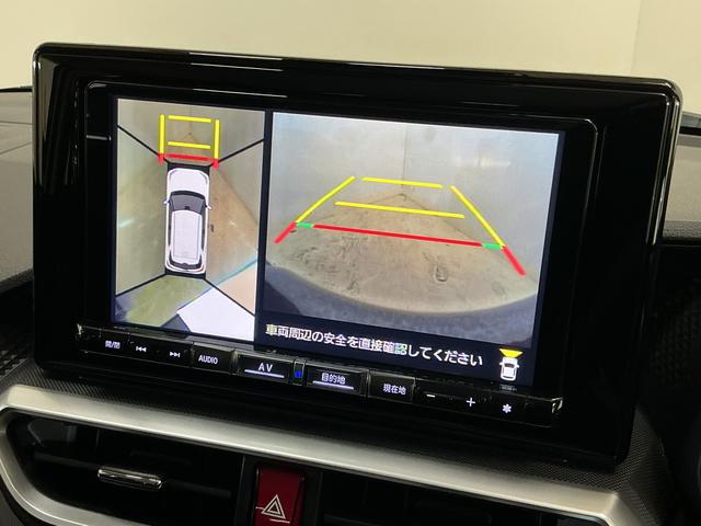 ロッキープレミアムＧ　ＨＥＶ　ナビ　全方位カメラ　ＥＴＣ　ドラレコナビ　パノラマモニター　ＥＴＣ　ドライブレコーダー　前後コーナーセンサー　前席シートヒーター　アダプティブクルーズコントロール　電子パーキング　オートブレーキホールド　オートマチックハイビーム　ＵＳＢ（京都府）の中古車