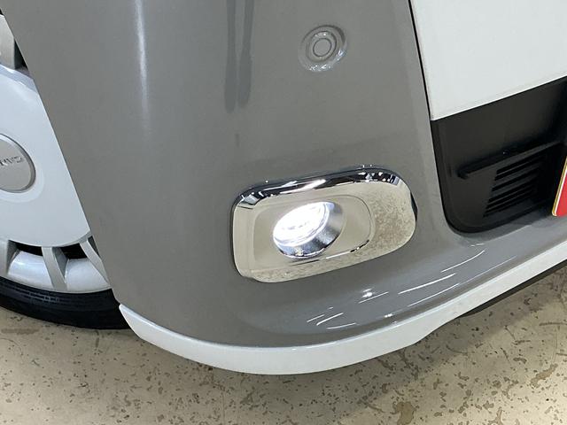 ムーヴキャンバスストライプスＧ　届出済未使用車　４ＷＤ　バックカメラ届出済未使用車　４ＷＤ　スマートアシスト　バックカメラ　ＬＥＤヘッドライト　プッシュボタンエンジンスタート　両側リヤパワースライドドア　コーナーセンサー　オートエアコン　オートライト　シートヒーター（京都府）の中古車