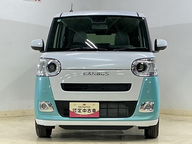 ムーヴキャンバスストライプスＧ　届出済み未使用車　全周囲カメラ　電動スライド届出済み未使用　全周囲カメラ　両側電動スライドドア　前後コーナーセンサー　前席シートヒーター　電子パーキング　オートブレーキホールド　オートマチックハイビーム　プッシュスタート　ホッとカップホルダー（京都府）の中古車