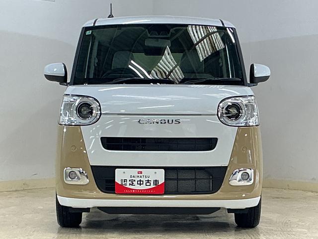 ムーヴキャンバスストライプスＧ　届出済み未使用車　バックカメラ　電動スライド届出済み未使用車　バックカメラ　両側電動スライドドア　前後コーナーセンサー　前席シートヒーター　電子パーキング　オートブレーキホールド　オートマチックハイビーム　ホッとカップホルダー　ＵＳＢ（京都府）の中古車