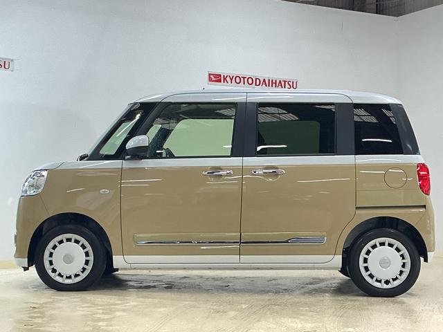 ムーヴキャンバスストライプスＧ　届出済み未使用車　バックカメラ　電動スライド届出済み未使用車　バックカメラ　両側電動スライドドア　前後コーナーセンサー　前席シートヒーター　電子パーキング　オートブレーキホールド　オートマチックハイビーム　ホッとカップホルダー　ＵＳＢ（京都府）の中古車