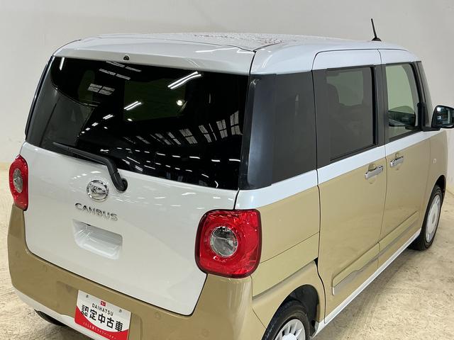 ムーヴキャンバスストライプスＧ　届出済み未使用車　バックカメラ　電動スライド届出済み未使用車　バックカメラ　両側電動スライドドア　前後コーナーセンサー　前席シートヒーター　電子パーキング　オートブレーキホールド　オートマチックハイビーム　ホッとカップホルダー　ＵＳＢ（京都府）の中古車