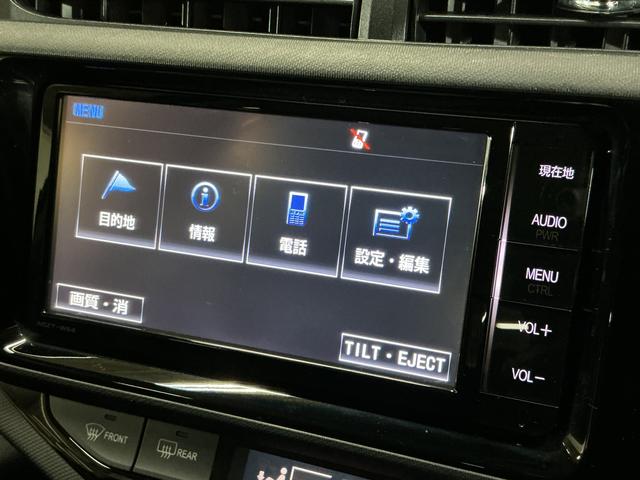 アクアS ナビ フルセグチューナー ブルートゥース対応 ETCナビ フルセグチューナー ブルートゥース対応 ETC プッシュボタンエンジンスタート オートエアコン 電動格納式ドアミラー ホイールキャップ フォグランプ オートライト バイザー カーペットマット(京都府)の中古車