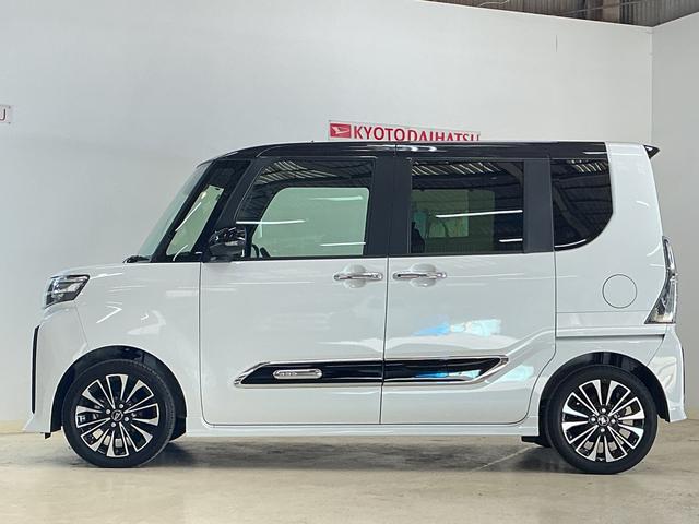 タントカスタムＲＳ　ワンオーナー　ターボ　バックカメラ　ＵＳＢワンオーナー　ターボ　バックカメラ　両側電動スライドドア　前後コーナーセンサー　前席シートヒーター　電子パーキング　オートブレーキホールド　オートマチックハイビーム　１５インチ純正アルミホイール（京都府）の中古車