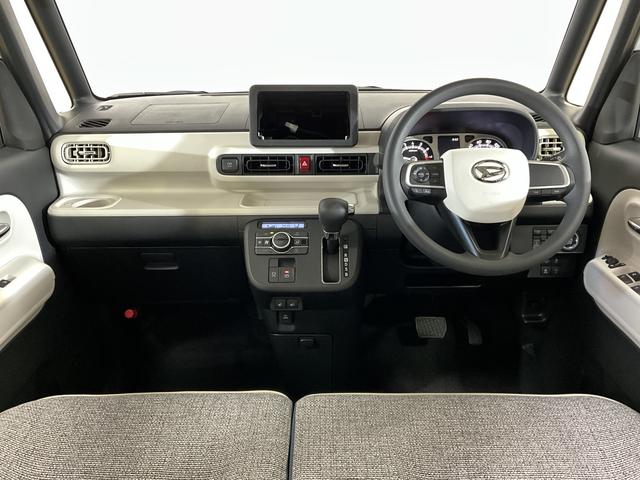 ムーヴキャンバスストライプスＧ　届出済未使用車　スマートアシスト届出済未使用車スマートアシスト　両側リヤパワースライドドア　プッシュボタンエンジンスタート　ＬＥＤヘッドライト　コーナーセンサー　オートライト　オートエアコン　シートヒーター　バックカメラ　ＡＢＳ（京都府）の中古車