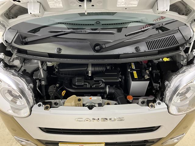 ムーヴキャンバスストライプスＧ　届出済未使用車　スマートアシスト届出済未使用車スマートアシスト　両側リヤパワースライドドア　プッシュボタンエンジンスタート　ＬＥＤヘッドライト　コーナーセンサー　オートライト　オートエアコン　シートヒーター　バックカメラ　ＡＢＳ（京都府）の中古車