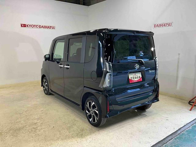 タントカスタムＸ　届出済未使用車ダイハツ認定中古車　アイドリングストップ　予防安全機能スマートアシスト搭載　オートライト　オートマチックハイビーム　ＬＥＤヘッドライト　パノラマモニター　キーフリーキー　電動格納ミラー　シートヒーター（京都府）の中古車