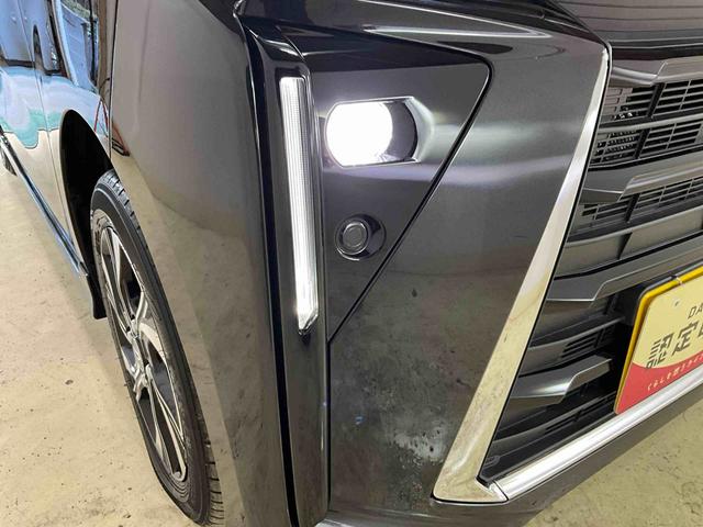 タントカスタムＸ　届出済未使用車ダイハツ認定中古車　アイドリングストップ　予防安全機能スマートアシスト搭載　オートライト　オートマチックハイビーム　ＬＥＤヘッドライト　パノラマモニター　キーフリーキー　電動格納ミラー　シートヒーター（京都府）の中古車