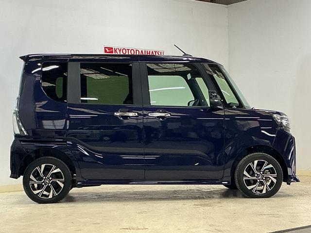 タントカスタムＸ　４ＷＤ　アイドリングストップ非装着車４ＷＤ　スマートアシスト　バックカメラ　プッシュボタンエンジンスタート　両側リヤパワースライドドア　バックカメラ　コーナーセンサー　オートエアコン　ＬＥＤヘッドライト　オートライト　シートヒーター（京都府）の中古車