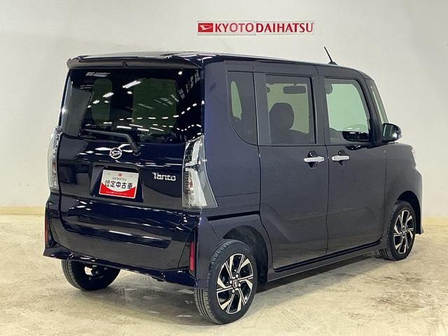 タントカスタムＸ　４ＷＤ　アイドリングストップ非装着車４ＷＤ　スマートアシスト　バックカメラ　プッシュボタンエンジンスタート　両側リヤパワースライドドア　バックカメラ　コーナーセンサー　オートエアコン　ＬＥＤヘッドライト　オートライト　シートヒーター（京都府）の中古車