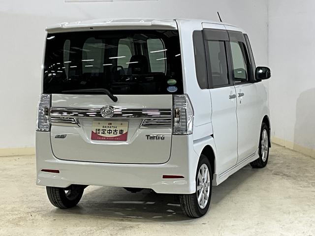 タントカスタムＸ　ＳＡ　ワンオーナー　４ＷＤ　ＣＤオーディオワンオーナー　４ＷＤ　ＣＤオーディオ　片側電動スライドドア　１４インチ純正アルミホイール　ＬＥＤヘッドライト　オートライト　横滑り防止装置　フォグライト　ドアバイザー　スマートキー　プッシュスタート（京都府）の中古車