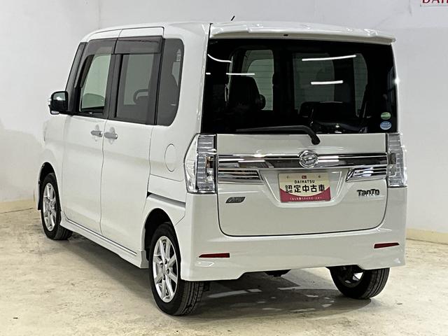 タントカスタムＸ　ＳＡ　ワンオーナー　４ＷＤ　ＣＤオーディオワンオーナー　４ＷＤ　ＣＤオーディオ　片側電動スライドドア　１４インチ純正アルミホイール　ＬＥＤヘッドライト　オートライト　横滑り防止装置　フォグライト　ドアバイザー　スマートキー　プッシュスタート（京都府）の中古車