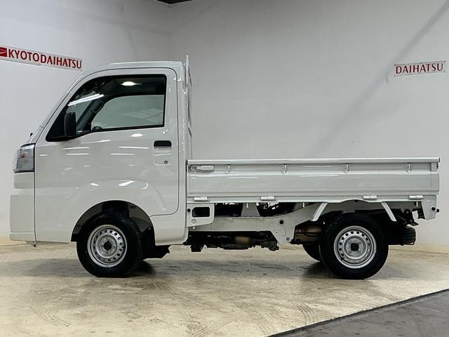 ハイゼットトラックスタンダード　ワンオーナー　４ＷＤ　ＣＶＴ車　ラジオデッキワンオーナー　切替式４ＷＤ　ＣＶＴ車　ラジオデッキ　コーナーセンサー　３方開　オートライト　スペアキー　横滑り防止装置　アイドリングストップ　スマートアシスト　１２Ｖ電源ソケット　マニュアルエアコン（京都府）の中古車