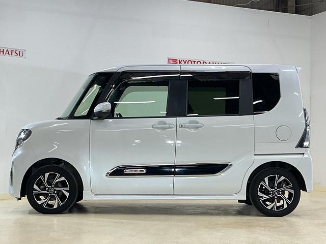 タントカスタムＸスタイルセレクション　１オーナー　両側電動スライドワンオーナー　両側電動スライドドア　前後コーナーセンサー　前席シートヒーター　１４インチ純正アルミホイール　ロングスライドシート　ＵＳＢチャージャー　ＬＥＤヘッドライト　横滑り防止装置　スマートキー（京都府）の中古車