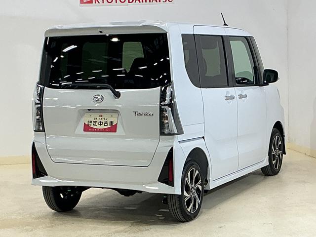 タントカスタムＸ　４ＷＤ　バックカメラ　シートヒーター　両側電動４ＷＤ　バックカメラ　両側電動スライドドア　前後コーナーセンサー　前席シートヒーター　１４インチ純正アルミホイール　オートマチックハイビーム　ＵＳＢチャージャー　アイドリングストップ　スペアキー有り（京都府）の中古車