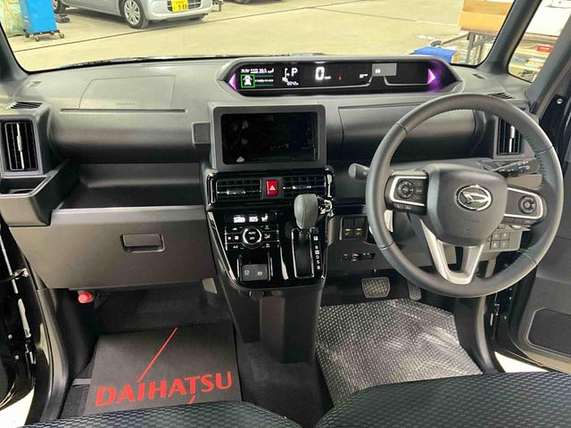 タントカスタムＲＳ　ターボ　ＥＴＣ　スマートアシストターボ　スマートアシスト　アダプティブクルーズコントロール　両側リヤパワースライドドア　プッシュボタンエンジンスタート　ＬＥＤヘッドライト　オートエアコン　オートライト　シートヒーター　バックカメラ（京都府）の中古車