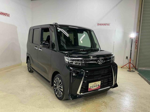 タントカスタムＲＳ　ターボ　ＥＴＣ　スマートアシストターボ　スマートアシスト　アダプティブクルーズコントロール　両側リヤパワースライドドア　プッシュボタンエンジンスタート　ＬＥＤヘッドライト　オートエアコン　オートライト　シートヒーター　バックカメラ（京都府）の中古車