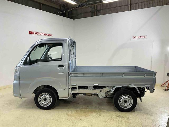 ハイゼットトラックスタンダード令和7年 ハイゼットトラック スタンダード 4WD AUTO/LOCK切り替えスイッチ CVT ブライトシルバーM AM/FMラジオ スマートアシスト コーナーセンサー エコアイドル(京都府)の中古車