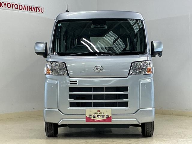 ハイゼットカーゴクルーズターボ 4WD スマートアシスト CVTターボ 4WD スマートアシスト 両側リヤスライドドア プッシュボタンエンジンスタート オートハイビーム オートライト アイドリングストップ コーナーセンサー マニュアルエアコン 電動格納式ドアミラー(京都府)の中古車