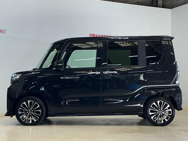 タントカスタムＲＳ　ターボ　バックカメラ　両側電動スライドドアターボ　バックカメラ　両側電動スライドドア　前席シートヒーター　前後コーナーセンサー　電子パーキング　オートブレーキホールド　オートマチックハイビーム　１５インチ純正アルミホイール　ＵＳＢチャージャー（京都府）の中古車