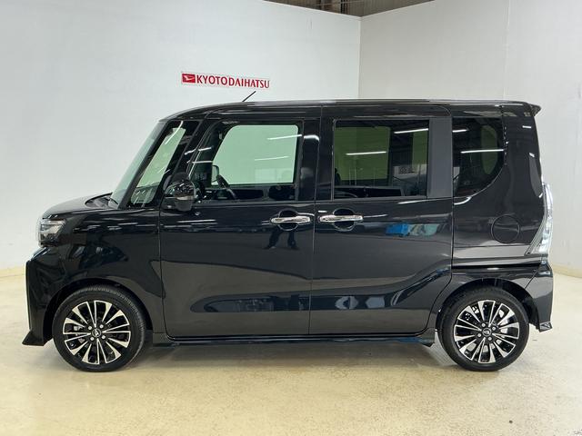 タントカスタムRS 届出済み未使用車 ターボ パノラマモニター届出済み未使用車 ターボ パノラマモニター 両側電動スライドドア 前後コーナーセンサー 前席シートヒーター 電子パーキング オートマチックハイビーム オートブレーキホールド オートライト スマートキー(京都府)の中古車