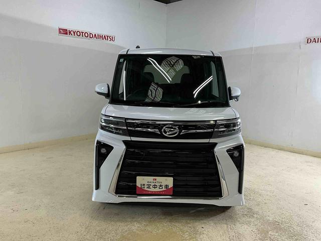 タントカスタムＲＳ　４ＷＤ　ターボワンオーナー　衝突軽減ブレーキ　認定中古車　４ＷＤ　両側電動スライドドア　電動パーキングブレーキ　オートブレーキホールド機能　運転席助手席シートヒーター　ターボ　　オートライト　オーディオレス車（京都府）の中古車