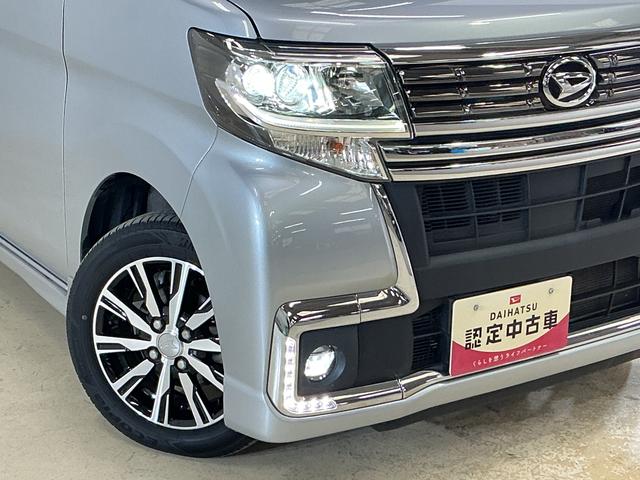 タントカスタムＸ　トップエディションＳＡIII　ＣＤチューナースマートアシストＩＩＩ　ＣＤチューナー　プッシュボタンエンジンスタート　助手席側リヤパワースライドドア　オートエアコン　ＬＥＤヘッドライト　オートライト　シートヒーター　アルミホイール　ＡＢＳ（京都府）の中古車