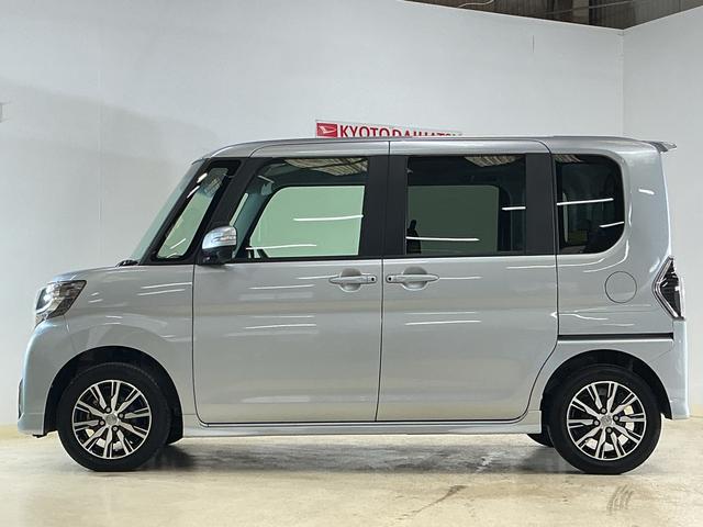 タントカスタムＸ　トップエディションＳＡIII　ＣＤチューナースマートアシストＩＩＩ　ＣＤチューナー　プッシュボタンエンジンスタート　助手席側リヤパワースライドドア　オートエアコン　ＬＥＤヘッドライト　オートライト　シートヒーター　アルミホイール　ＡＢＳ（京都府）の中古車