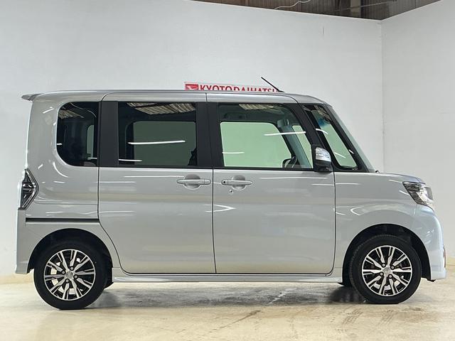 タントカスタムＸ　トップエディションＳＡIII　ＣＤチューナースマートアシストＩＩＩ　ＣＤチューナー　プッシュボタンエンジンスタート　助手席側リヤパワースライドドア　オートエアコン　ＬＥＤヘッドライト　オートライト　シートヒーター　アルミホイール　ＡＢＳ（京都府）の中古車