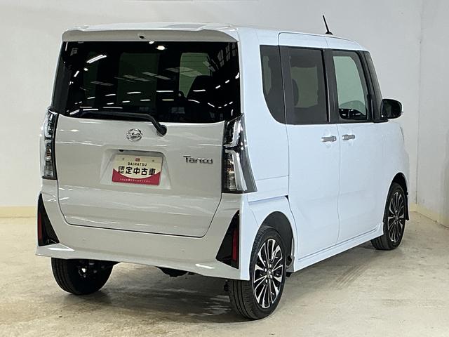 タントカスタムRS 届出済み未使用車 4WD ターボ バックカメラ届出済み未使用車 4WD ターボ バックカメラ 両側電動スライドドア コーナーセンサー シートヒーター 電子パーキング オートブレーキホールド オートマチックハイビーム 15インチ純正アルミホイール(京都府)の中古車