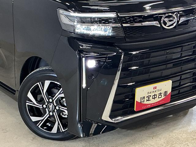 タントカスタムＸ　届出済未使用車　パノラマモニター　シートヒーター届出済み未使用車　パノラマモニター　スマートアシスト　シートヒーター　ＬＥＤヘッドライト　両側リヤパワースライドドア　プッシュボタンエンジンスタート　アルミホイール　オートエアコン　オートライト（京都府）の中古車