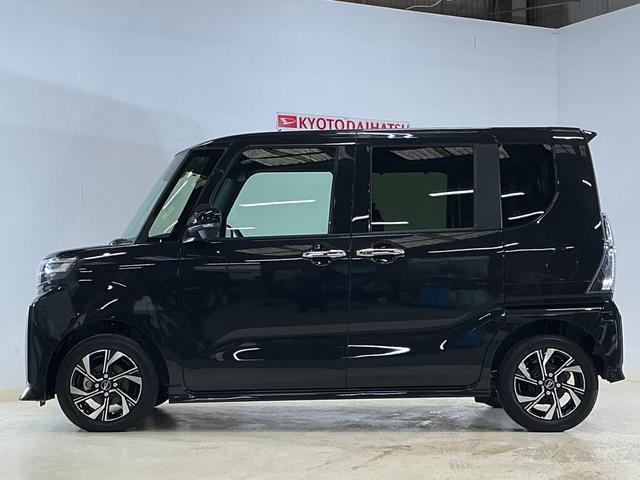 タントカスタムＸ　届出済未使用車　パノラマモニター　シートヒーター届出済み未使用車　パノラマモニター　スマートアシスト　シートヒーター　ＬＥＤヘッドライト　両側リヤパワースライドドア　プッシュボタンエンジンスタート　アルミホイール　オートエアコン　オートライト（京都府）の中古車